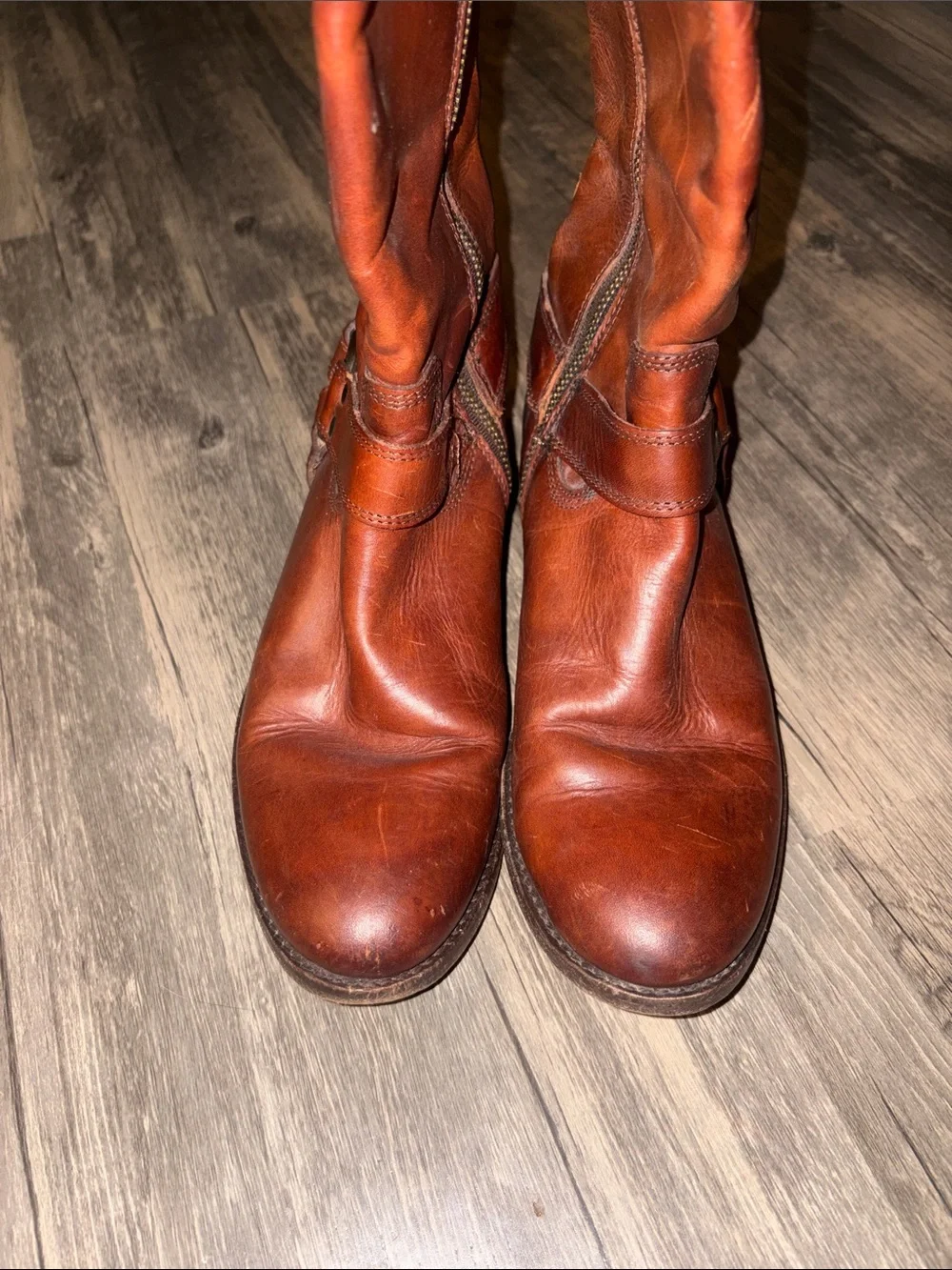 FRYE BOOTS MELISSA HARNESS INSIDE ZIP woman’s 7.5